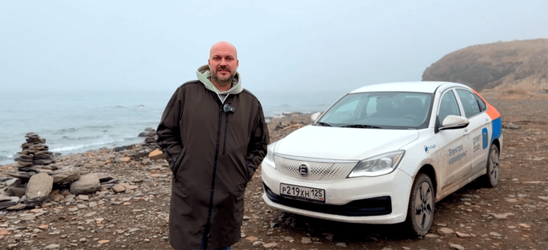 EVOLUTE i‑PRO в каршеринге GreenCrab во Владивостоке