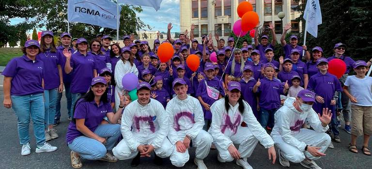 Колонна ПСМА Рус приняла участие в праздничном параде на День города