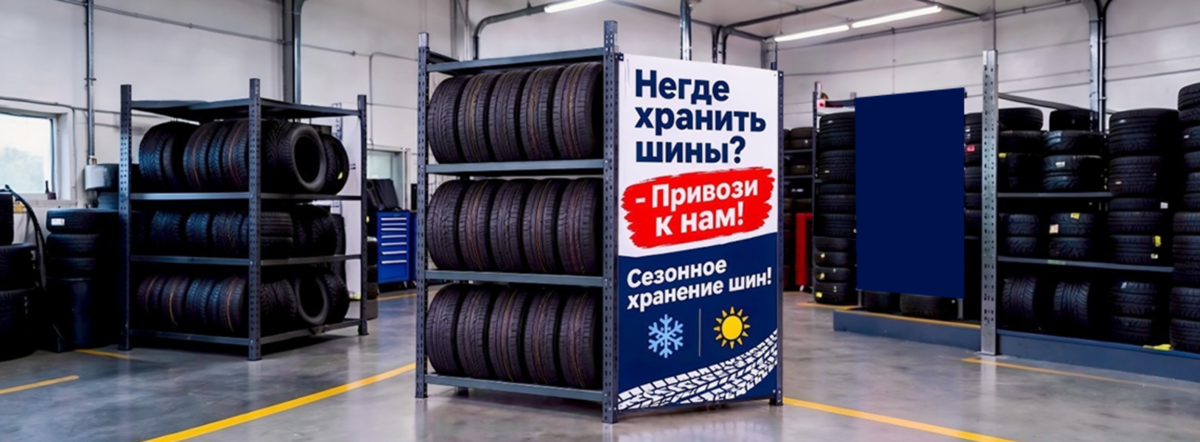 Сезонное хранение шин в нашем дилерском центре